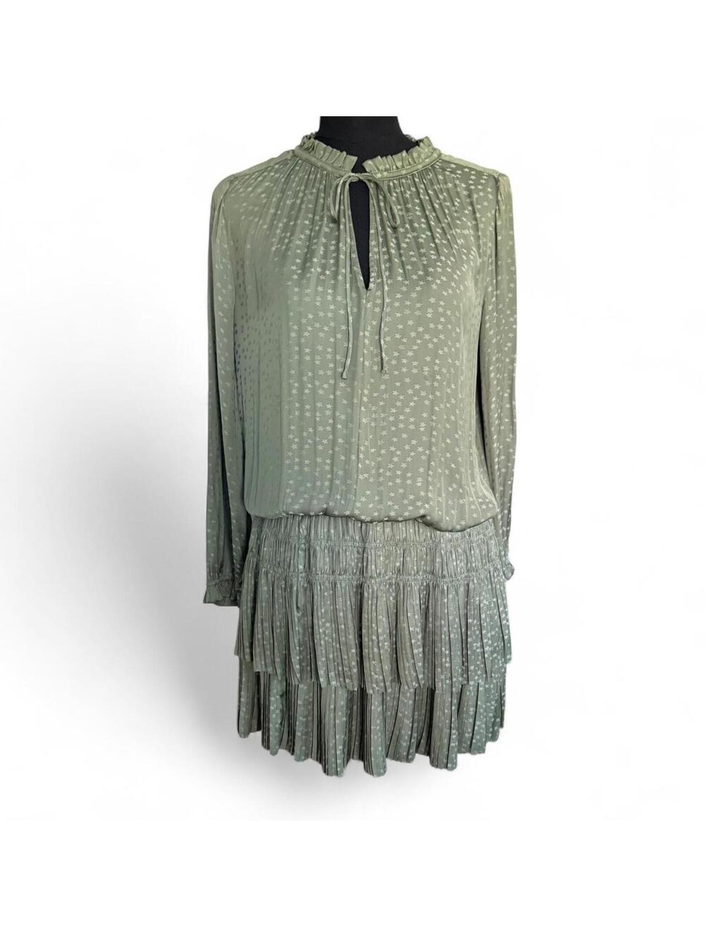 Current Air Women's Green Dress with Stars sz XS